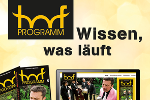 Homepage "hof-programm" für extra Medien Marketing